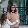 Exclusif - Jenna Dewan, enceinte, emmène sa fille Everly chez Yogurtland pour déguster un yaourt glacé à Los Angeles, le 3 février 2020.