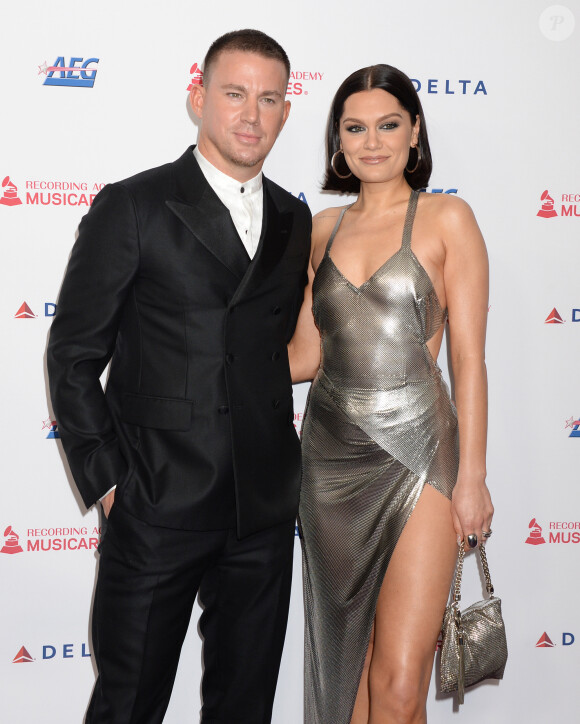 Channing Tatum et sa compagne Jessie J au MusiCares Person of the Year Award en l'honneur du groupe Aerosmith au Convention Center à Los Angeles, le 24 janvier 2020