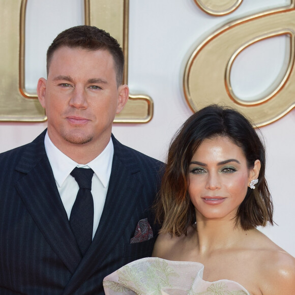 Channing Tatum et Jenna Dewan en septembre 2017 à Londres à l'avant-première du film Kingsman.