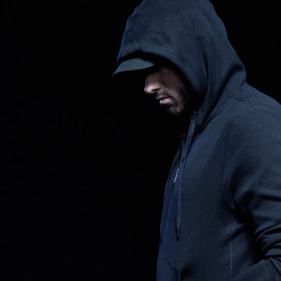 Eminem pose pour la nouvelle campagne de la marque Rag & Bone, le 9 juillet 2018.