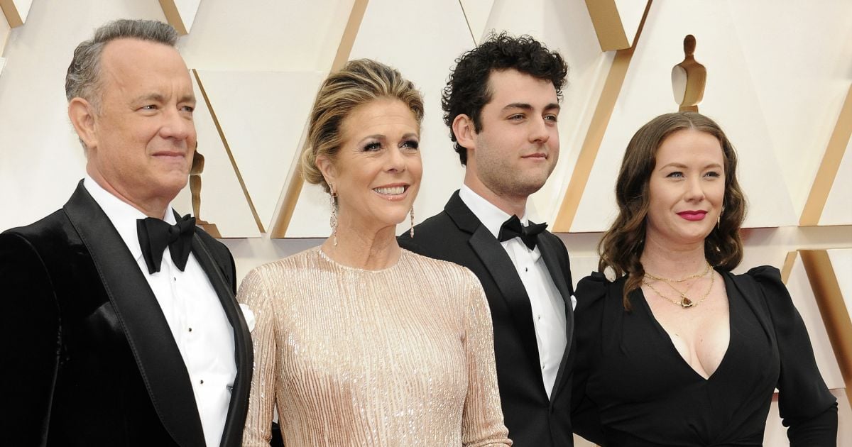 Tom Hanks, sa femme Rita Wilson, et ses enfants son fils Theodore Hanks et sa fille Elizabeth Tom Hanks, sa femme Rita Wilson, et ses enfants son fils Theodore Hanks et sa fille Elizabeth