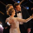  Tom Hanks et Bradley Cooper lors de la 92ème cérémonie des Oscars 2019 au Hollywood and Highland à Los Angeles, Californie, Etats-Unis, le 9 février 2020. 