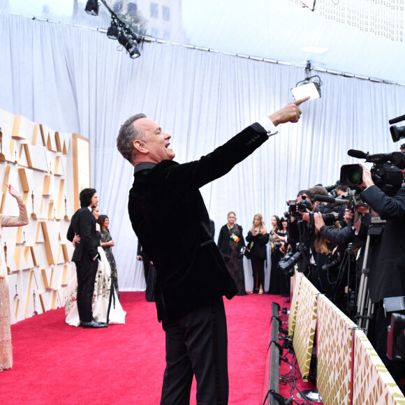 Tom Hanks lors de la 92ème cérémonie des Oscars 2019 au Hollywood and Highland à Los Angeles, Californie, Etats-Unis, le 9 février 2020.