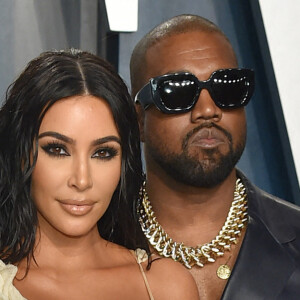 Kim Kardashian et Kanye West lors de la 92e cérémonie des Oscars, le 9 février 2020 au Dolby Theatre de Los Angeles.
