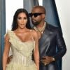 Kim Kardashian et Kanye West lors de la 92e cérémonie des Oscars, le 9 février 2020 au Dolby Theatre de Los Angeles.