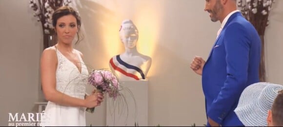 Elodie et Rémi dans "Mariés au premier regard 2020", le 10 février 2020, sur M6