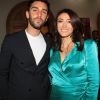 Info - Rachel Legrain-Trapani est enceinte de son compagnon Valentin Léonard Semi-exclusif - Rachel Legrain-Trapani et son compagnon Valentin Léonard - Soirée du Grand Dîner à l'hôtel Marriott Champs-Elysées à Paris le 18 décembre 2019. © Philippe Baldini/Bestimage