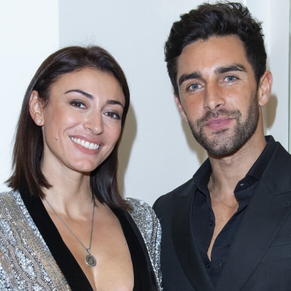 Info - Rachel Legrain-Trapani est enceinte de son compagnon Valentin Léonard Exclusif - Rachel Legrain-Trapani (Miss France 2007) et son compagnon Valentin Leonard lors de la soirée "La Canadienne X Nobis" pour le lancement de la nouvelle collection Nobis dans leur nouvelle boutique au 39 rue du Four à Paris , le 13 novembre 2019. © Pierre Perusseau / Bestimage