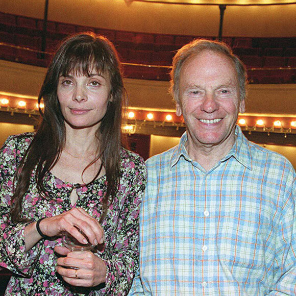 Marie et Jean-Louis Trintignant à Paris en 1999.