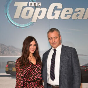 Matt LeBlanc, Aurora Mulligan au photocall de la nouvelle saison de l'émission "Top Gear" à l'hôtel May Fair à Londres, le 19 février 2018.