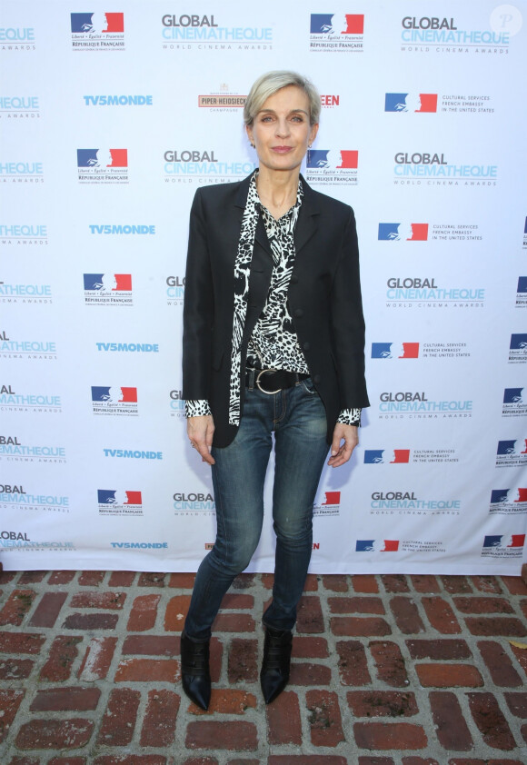 Mélita Toscan du Plantier assiste à la cérémonie des World Cinema Awards à la Résidence du Consul de France à Beverly Hills, le 10 février 2020.