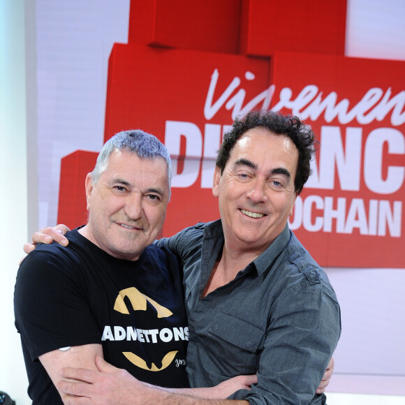 Exclusif - Jean-Marie Bigard et Éric Carrière - Enregistrement de l'émission "Vivement Dimanche" présentée par Michel Drucker et diffusée le 16 février 2020 sur France 2. Le 5 février 2020 © Guillaume Gaffiot / Bestimage