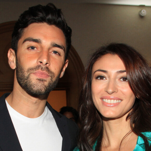 Rachel Legrain-Trapani est enceinte de son compagnon Valentin Léonard Semi-exclusif - Rachel Legrain-Trapani et son compagnon Valentin Léonard - Soirée du Grand Dîner à l'hôtel Marriott Champs-Elysées à Paris le 18 décembre 2019. © Philippe Baldini/Bestimage