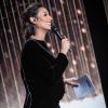 Leïla Kaddour-Boudadi (enceinte de son premier enfant) lors de la 35e cérémonie des Victoires de la musique à la Seine musicale de Boulogne-Billancourt, le 14 février 2020. © Cyril Moreau/Bestimage
