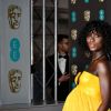 Jodie Turner-Smith (enceinte) aux BAFTA Awards, le 2 février 2020 à Londres.