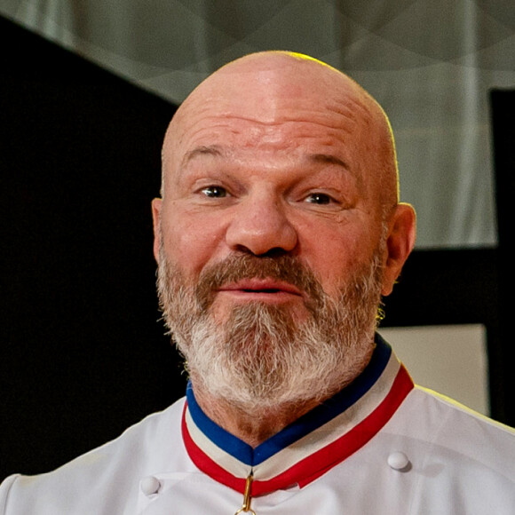 Exclusif - Philippe Etchebest préside le salon français de la restauration "Expotel" à Bordeaux. Il dirige aussi la journée des chefs et sa compétion regroupant 22 Etoiles sur l'évènement, le 25 Novembre 2019. © Patrick Bernard/Bestimage