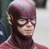 Exclusif - Grant Gustin tourne une scène de la série "The Flash" avec Rick Cosnett à Vancouver. Le 16 février 2015. @GSI/ABACAPRESS.COM