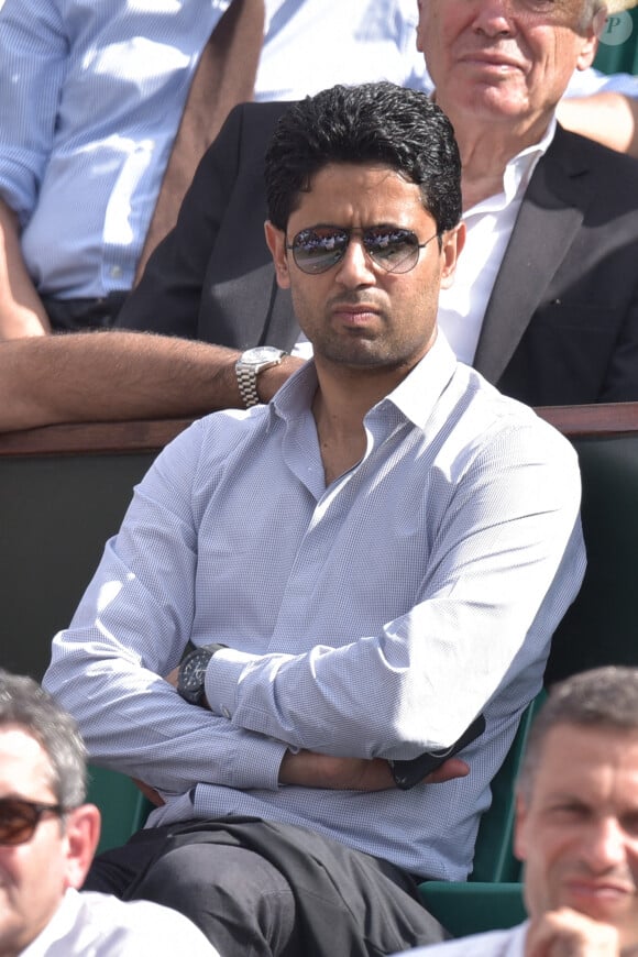 Nasser Al-Khelaifi à Roland Garros à Paris, le 2 juin 2015 Photo : Laurent Zabulon/ABACAPRESS.COM