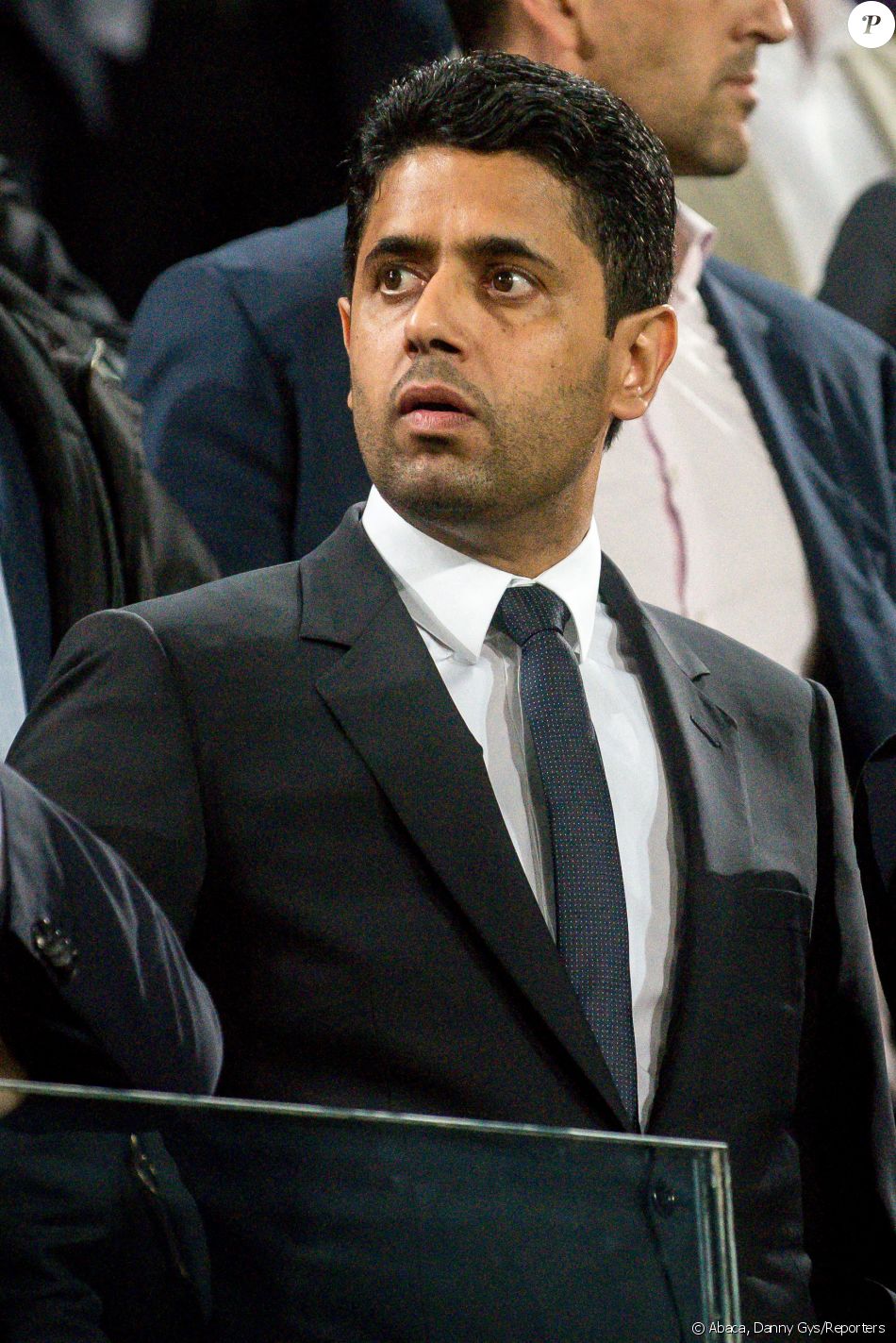 Nasser Al-Khelaifi au match RSC Anderlecht contre PSG à ...
