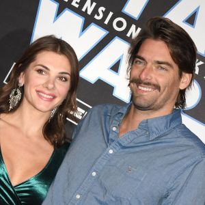 Camille Lacourt et sa compagne Alice Detollenaere (Miss Bourgogne 2010) - Avant-première du film "Star Wars : L'ascension de Skywalker" au cinéma Le Grand Rex à Paris, le 17 décembre 2019. © Coadic Guirec/Bestimage