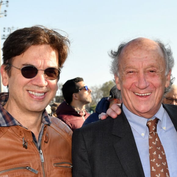 EXCLUSIF - Jean Felix Lalanne, François Forcioli Conti, Président du Défi du Galop, et Pierre-Jean Chalençon - Journée caritative au profit de la Fondation Claude Pompidou à l'Hippodrome de la Côte d'Azur à Cagnes-sur-Mer, le 22 février 2020. © Bruno Bebert / LMS / Bestimage