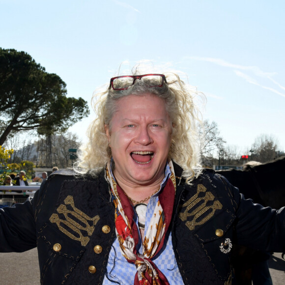 EXCLUSIF - Pierre-Jean Chalençon - Journée caritative au profit de la Fondation Claude Pompidou à l'Hippodrome de la Côte d'Azur à Cagnes-sur-Mer, le 22 février 2020. © Bruno Bebert / LMS / Bestimage