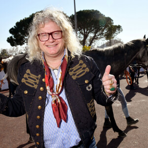 EXCLUSIF - Pierre-Jean Chalençon - Journée caritative au profit de la Fondation Claude Pompidou à l'Hippodrome de la Côte d'Azur à Cagnes-sur-Mer, le 22 février 2020. © Bruno Bebert / LMS / Bestimage