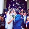 Photo du mariage de Nelly Auteuil et Lucas Veil, dans le Sud de la France, en août 2018.