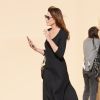 Carla Bruni à l'issue du défilé de mode prêt-à-porter automne-hiver 2020/2021 "Dior" à Paris. Le 25 février 2020.