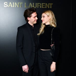 assistent au défilé de mode Saint Laurent, collection prêt-à-porter automne-hiver 2020/2021, à la Tour Eiffel. Paris, le 25 février 2020.