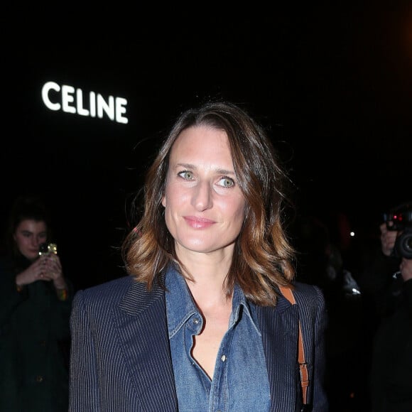 Camille Cottin arrive au défilé de mode CELINE, collection prêt-à-porter automne-hiver 2020/2021, aux Invalides. Paris le 28 février 2020. © Veeren Ramsamy - Christophe Clovis / Bestimage