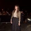 Clara Luciani arrive au défilé de mode CELINE, collection prêt-à-porter automne-hiver 2020/2021, aux Invalides. Paris le 28 février 2020.