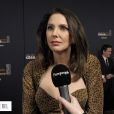 Frédérique Bel en interview exclusive pour "Purepeople.com" lors de la 45e cérémonie des César, à la salle Pleyel le 28 février 2020.