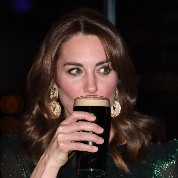 Le prince William, duc de Cambridge, et Catherine (Kate) Middleton, duchesse de Cambridge assistent à une réception organisée par l'ambassadeur britannique au Gravity Bar, Guinness Storehouse à Dublin, Irlande, le 3 mars 2020, pour une visite officielle de 3 jours.