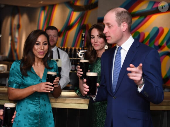 Le prince William, duc de Cambridge, et Catherine (Kate) Middleton, duchesse de Cambridge assistent à une réception organisée par l'ambassadeur britannique au Gravity Bar, Guinness Storehouse à Dublin, Irlande, le 3 mars 2020, pour une visite officielle de 3 jours.