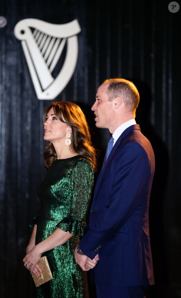 Le prince William, duc de Cambridge, et Catherine (Kate) Middleton, duchesse de Cambridge assistent à une réception organisée par l'ambassadeur britannique au Gravity Bar, Guinness Storehouse à Dublin, Irlande, le 3 mars 2020, pour une visite officielle de 3 jours.
