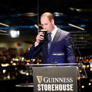 Le prince William, duc de Cambridge, et Catherine (Kate) Middleton, duchesse de Cambridge assistent à une réception organisée par l'ambassadeur britannique au Gravity Bar, Guinness Storehouse à Dublin, Irlande, le 3 mars 2020, pour une visite officielle de 3 jours.