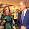 Le prince William, duc de Cambridge, et Catherine (Kate) Middleton, duchesse de Cambridge assistent à une réception organisée par l'ambassadeur britannique au Gravity Bar, Guinness Storehouse à Dublin, Irlande, le 3 mars 2020, pour une visite officielle de 3 jours.