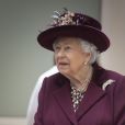 La reine Elizabeth II d'Angleterre en visite dans les locaux du MI5 à la Thames House à Londres. Le 25 février 2020