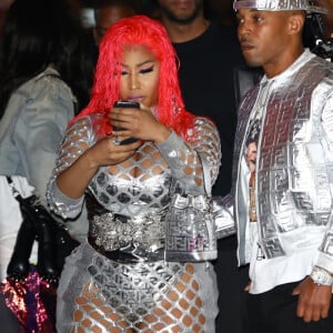 Nicki Minaj et son fiancé Kenneth Petty arrivent à la soirée de lancement de sa collaboration avec Fendi à Beverly Hills, le 15 octobre 2019. 15/10/2019 - Los Angeles