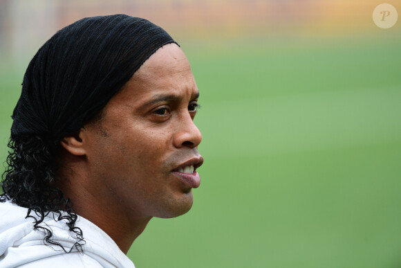 Ronaldinho - People au stade Loujniki lors de la finale de la Coupe du Monde de Football 2018 à Moscou, opposant la France à la Croatie, le 15 juillet 2018 © Moreau-Perusseau / Bestimage