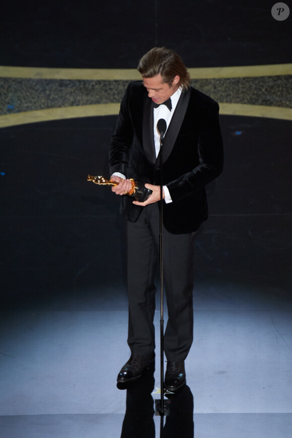 Brad Pitt lors de la 92ème cérémonie des Oscars 2020 au Hollywood and Highland à Los Angeles, CA, USA, on February 9, 2020. © AMPAS/Zuma Press/Bestimage
