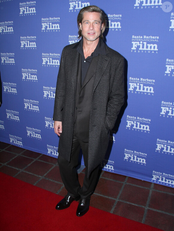 Brad Pitt à la soirée Maltin Modern Master Award en son honneur au 35ème Festival International du Film à Santa Barbara en Californie, le 22 janvier 2020