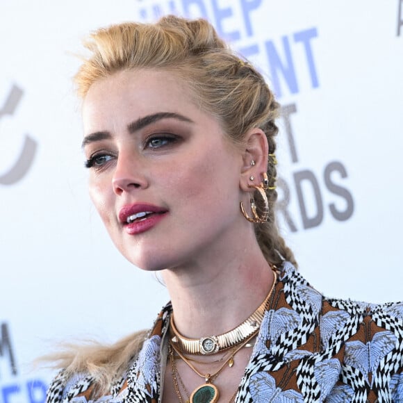 Amber Heard - Red Carpet des 35e "Annual Film Independent Spirit Awards", à Santa Monica, Californie. Le 8 février 2020. @Anthony Behar/SPUS/ABACAPRESS.COM)