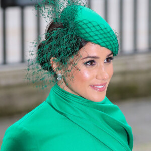 Meghan Markle, duchesse de Sussex - La famille royale d'Angleterre à la sortie de la cérémonie du Commonwealth en l'abbaye de Westminster à Londres, le 9 mars 2020.