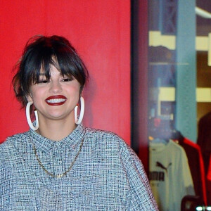 Selena Gomez à la sortie de la soirée pour la sortie de son nouvel album "Rare" au flagship PUMA sur la 5ème Avenue à New York, le 14 janvier 2020.