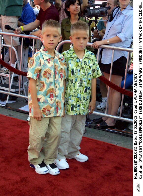 Dylan et Cole Sprouse à Hollywood, le 13 mai 2002. 