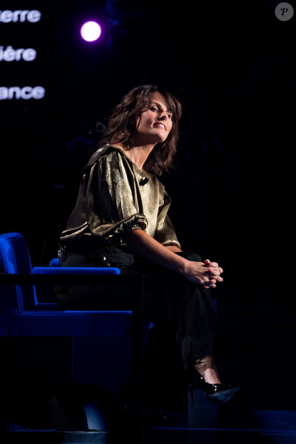 Exclusif - Faustine Bollaert - Enregistrement de l'émission "La Boîte à secrets 3" à Paris, présentée par F.Bollaert, et qui sera diffusée le 7 février sur France 3. Le 22 janvier 2020 © Tiziano Da Silva / Bestimage