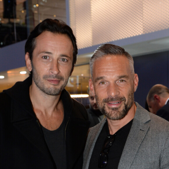 Michaël Cohen et Philippe Bas - Soirée Jaguar et Land Rover à l'occasion de l'ouverture du 120ème édition du Mondial de l'Automobile 2018 au Paris Expo Porte de Versailles à Paris le 2 octobre 2018. © Veeren-CVS/Bestimage