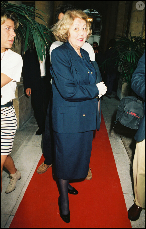 Suzy Delair à la Fête du cinéma au ministère de la Culture le 26 juin 1995.